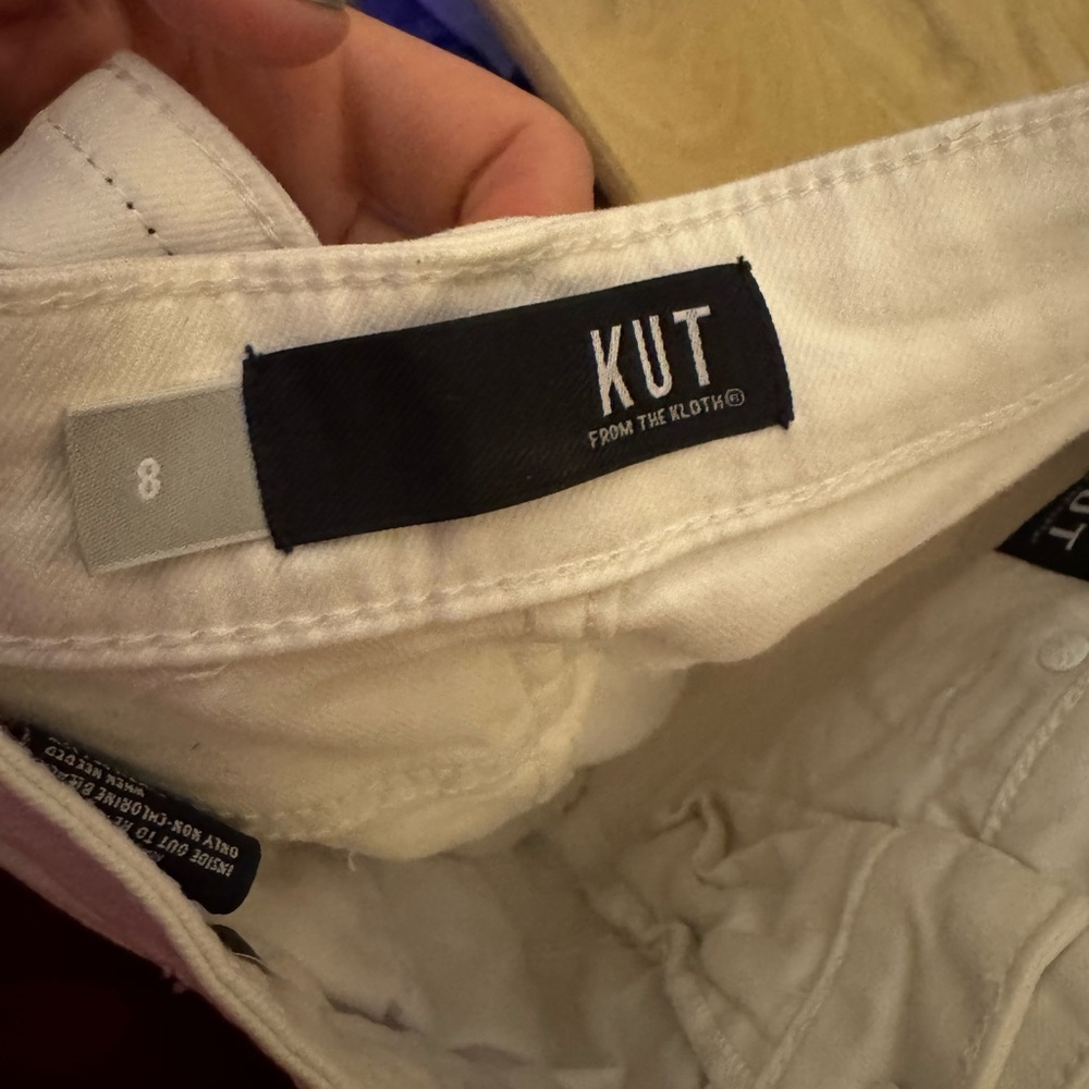 Kut from the Kloth White Cropped Jeans - Picture 8 of 9